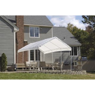ShelterLogic Super Max 10Ft.W Deluxe Canopy — 20ft.L x 10ft.W x 9ft 6in.H, 2in. Frame, 8-Leg, Model# 23571  Super Max   2in. Dia. Frame Canopies