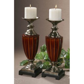 Uttermost Bay Ceramic Candlestick (Set of 2)