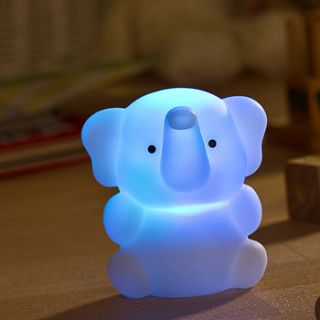 child's elephant rechargeable led nightlight by light my life