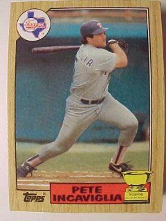 1987 Topps #550 Pete Incaviglia  Sports Related Trading Cards  Sports & Outdoors