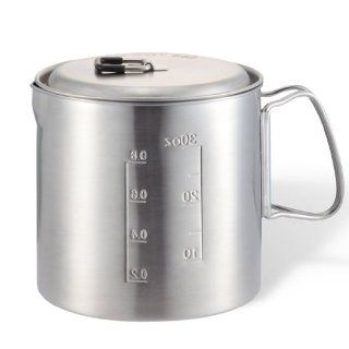 Solo Pot 900 Lightweight Stainless Steel Backpacking Pot for Solo Stove and Other Backpacking & Camping Stoves  Camping Pots And Pans  Sports & Outdoors