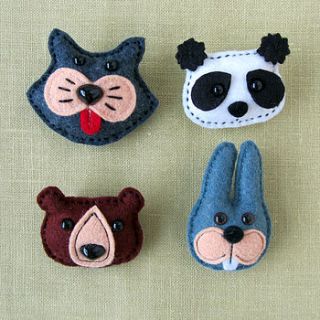 handmade animal brooch by thebigforest