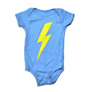 lightning bolt babygrow by lovely jojo's