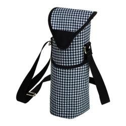 Picnic At Ascot Single Bottle Tote 13in Houndstooth