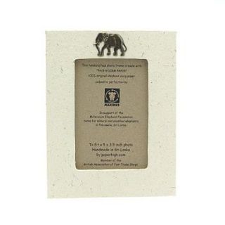 fair trade elephant dung photo frames by paper high