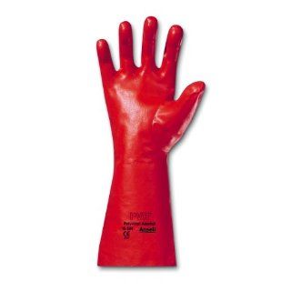 Ansell PVA 15 554 PVA Glove, Chemical Resistant, Gauntlet Cuff, 14" Length, Large (Pack of 12) Chemical Resistant Safety Gloves