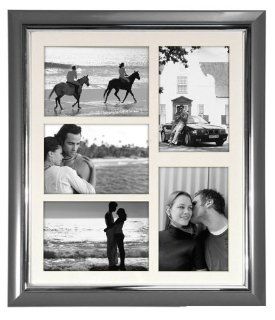 Home Profiles HP4075 546 Skyline Silver 5 opening Picture Frame  