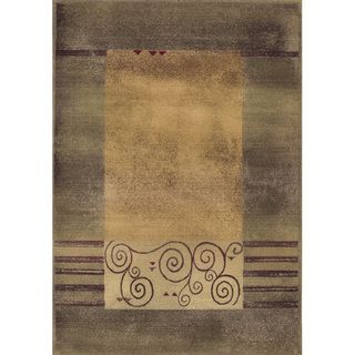 Generations Transitional Green/ Beige Rug (23 X 45)
