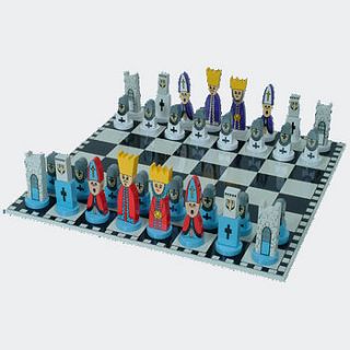 charcter chess set by emma jefferson