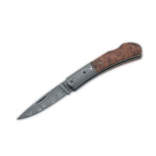 Magnum Damascus Quincewood Knife  Hunting Folding Knives  Sports & Outdoors