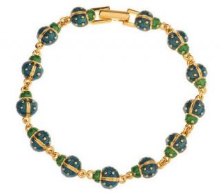Joan Rivers Lucky Ladybug 7 1/2 Inch Line Bracelet —