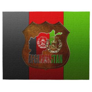 [100] Afghanistan COA, Flag & Map Puzzles