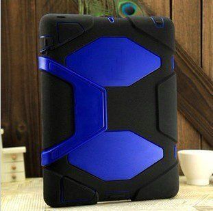Silicone Sport Outdoor Military Heavy Duty Case Belt Clip Stand for Apple iPad 4 3 2 Dark Blue Computers & Accessories
