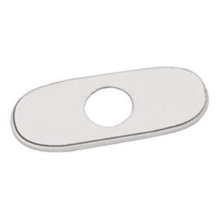 Grohe 07 551 EN0 6 Inch Euro Escutcheon Plate For Covering Unused Mounting Holes, Infinity Brushed Nickel   Faucet Escutcheons  