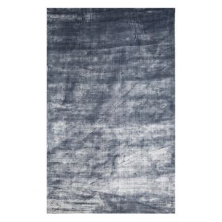 Hand loomed Blue Abstract Pattern Wool Rug (5 X 8)
