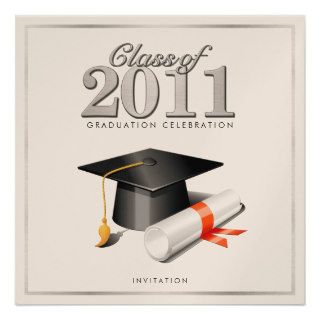 Class of 2011 Graduation Invitation (Champagne)