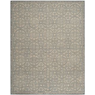 Safavieh Handmade Moroccan Cambridge Dusty Blue/ Cement Wool Rug (6 X 9)