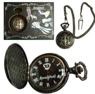Black Butler / Kuroshitsuji Pendant Necklace Pocket Watch with box Watches