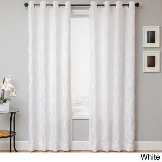 Softline Home Fashions Roxy Grommet Top Curtain Panel White Size 54 x 84