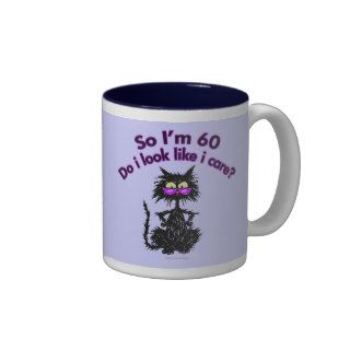 60th Birthday Cat Gifts Mug