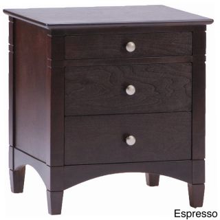 Bolton Furniture Essex 3 drawer Nightstand Espresso Size 3 drawer