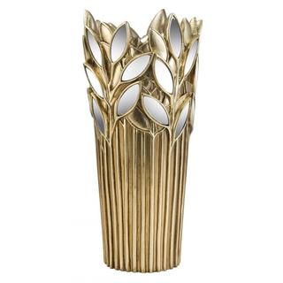 Gaia 15 inch Gold Polyresin Decorative Vase