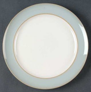 Denby Langley Mist Dinner Plate, Fine China Dinnerware   All Gray/Blue,Tan Trim