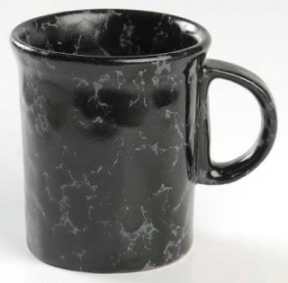 Bennington Potters Agate Black Slate Mug, Fine China Dinnerware   Black Sponge D