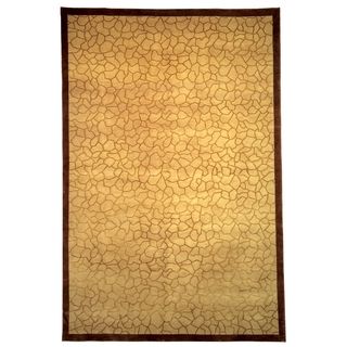Safavieh Hand knotted Tibetan Gold Wool/ Silk Area Rug (5 X 76)