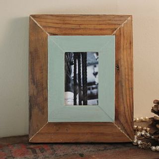 reclaimed  wooden miniature photo frame by möa design
