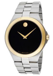 Movado 606557  Watches,Mens Black Dial Stainless Steel, Luxury Movado Quartz Watches