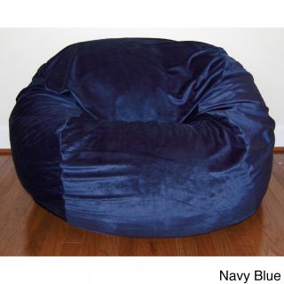 Ahh Products Cuddle Soft Minky 36 inch Washable Bean Bag Chair Blue Size Large