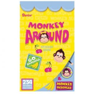 Velvet Sticker Book, Monkey Around, 234 Stickers   Childrens Decorative Stickers