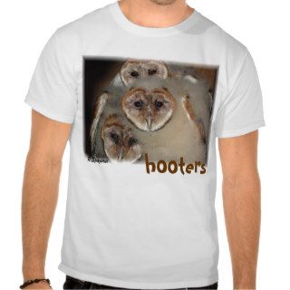 "Hooters" Barn Owl Babies T Shirt