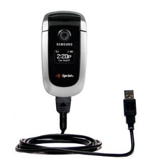 Hot Sync and Charge Straight USB cable for the Samsung SPH A560   Charge and Data Sync with the same cable. Built with Gomadic TipExchange Technology Cell Phones & Accessories