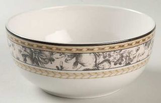 Royal Doulton Provence Noir 6 All Purpose (Cereal) Bowl, Fine China Dinnerware