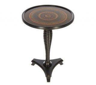 Bombay Royalton 24Accent Table with Reverse PaintedGlassTop —