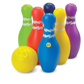 Discovery Kids Inflatable 7 piece Bowling Set