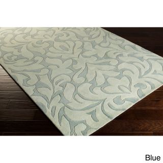 Surya Hand tufted Candice Olson Modern Wool Rug (8 X 11) Blue Size 8 x 11