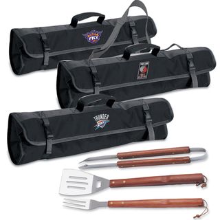 Picnic Time NBA Western Conference 3 piece BBQ Utensil Tote Picnic Time Grilling Tools & Cookware