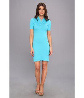 Lacoste LVE Short Sleeve Pique Polo Dress Artesian Blue