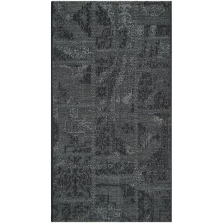 Safavieh Palazzo Black/ Gray Polypropylene/ Over dyed Chenille Area Rug (3 X 5)