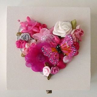 pink floral keepsake box by ava.p
