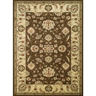 Concord Global Hampton Rectangular Brown Floral Area Rug (Common 5 ft x 8 ft; Actual 5 ft 3 in x 7 ft 3 in)