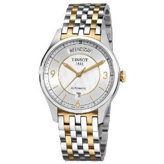 Tissot Men's T0384302203700 T One Silver Dial Two Tone Watch Tissot Watches