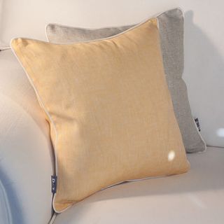 piped linen cushion covers by jodie byrne
