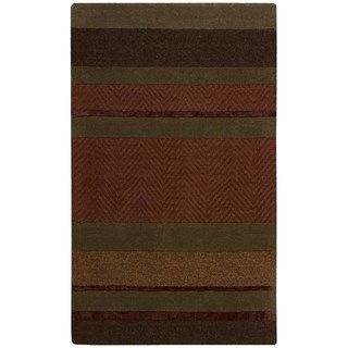 Calvin Klein Hand tufted Sahara Rust Wool/ Viscose Rug (23 X 39)