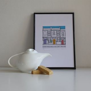 clifton street print by adam regester art and illustration
