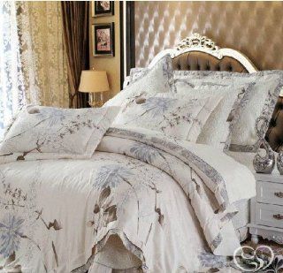 Luxury European Tencel Duvet Cover Bedding Sets, 7Pcs, Wedding Comforter Sets, King Size Bed In A Bag   Comforter Set Silk