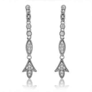 CT. T.W. Diamond Drop Earrings in 10K White Gold   Zales